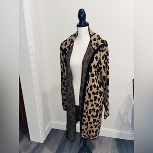 SPENSE women’s cheetah long sleeve cardigan